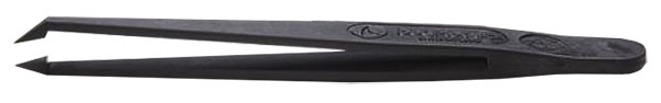 50-011708-microtonano-708 Plastic tweezer.JPG EM-Tec 708.CT ESD safe PVDF/carbon fibre reinforced tweezers, sharp angled tips